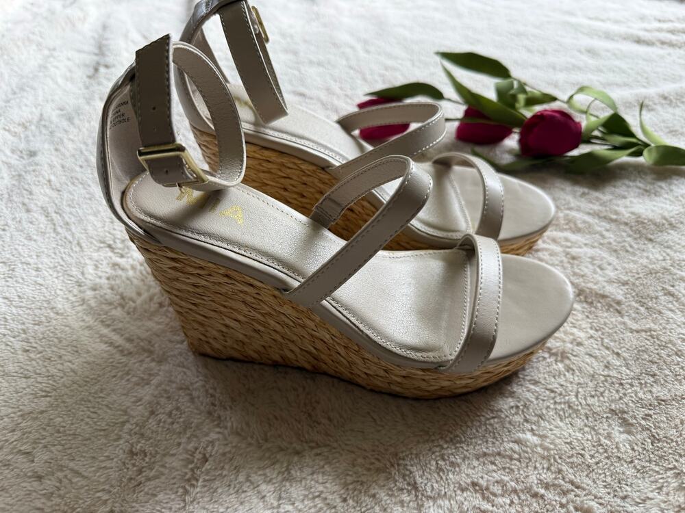 Mia Carinna Wedge Espadrille Sandals Size 7.5
